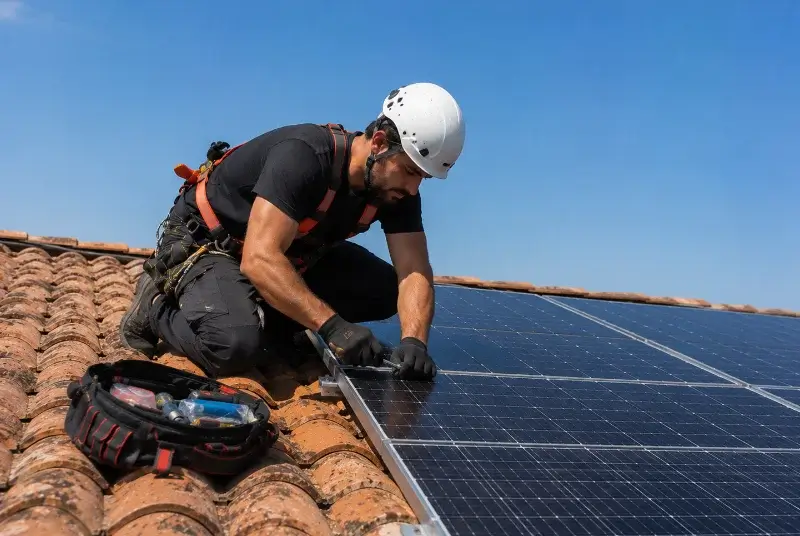Maintenance et monitoring de panneaux solaires à Oermingen